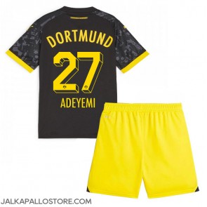 Borussia Dortmund Karim Adeyemi #27 Vieraspaita Lapsille 2023-24 Lyhythihainen (+ shortsit)